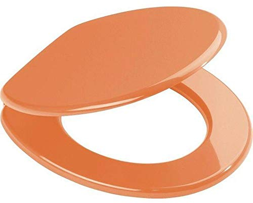 Sanwood ORANGE WC-Sitz Aruba, Toilettensitz aus MDF, Holz, 44.8 x 36 x 5.5 cm