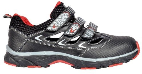 Cofra JV015-000 - Zapatos de seguridad S1P Nueva Gran Fresh Trabajo vuelo, abierto sandalias de seguridad de tamaño 40, negro