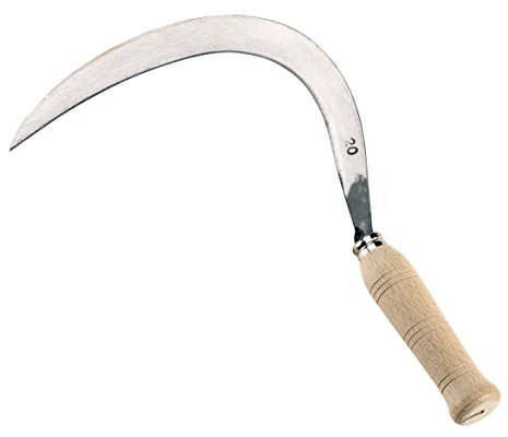 Ausonia - Falciola liscia manico legno