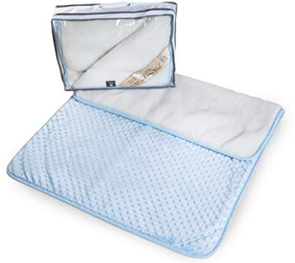 Lovely & chaud. Cachemire Bleu couverture/Parure de lit pour bébé, taille : 75 x 100 cm