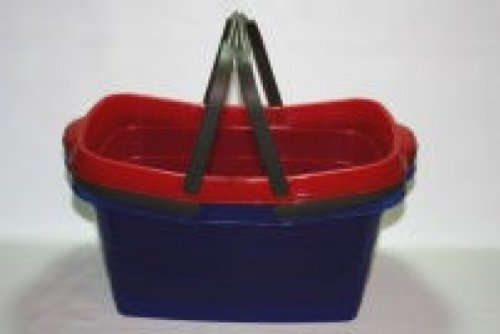 Wäschewanne 60 x 37,5 x 28 cm mit Bügel/Einkaufskorb mit Bügel