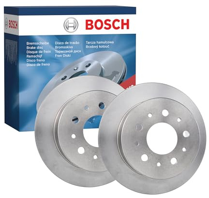 Juego de 2 Discos de Freno Bosch BD1277 - Discos Macizos de 279.7 mm - Eje Trasero - Certificación ECE-R90 - Frenado fiable, Rendimiento Estable, Protección Anticorrosión - 1 Juego de 2 Discos