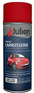 Julien Peinture Aérosol Relooking pour Carrosserie - Voitures et 2 roues - Rouge Ferrari 37082 400ml