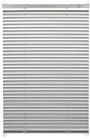 Gardinia Alu-Jalousie zum Klemmen, Sicht-, Licht- und Blendschutz, Alle Montage-Teile inklusive, Aluminium-Jalousie mit 2 Bedienschienen, Silber, 70 x 130 cm (BxH) 33431