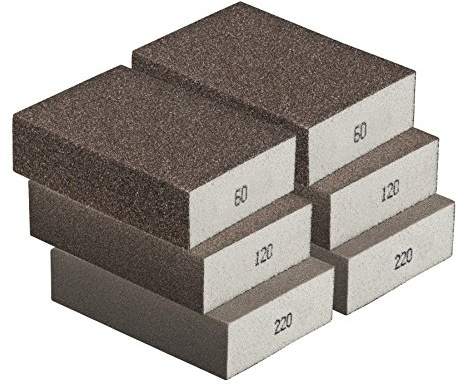 Schleifschwamm GROB MITTEL FEIN Set 2x3 I Körnung K60 K120 K220 I DIY, Handschleifer für verschiedene Materialien geeignet I hochwertiger Handschleifklotz Schleifklotz, Schleifblock