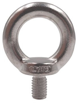 5 Stück Ringschraube DIN 580 Edelstahl V2A Ringbolzen Metrisch M6 M8 M10 M12 rostfrei A2 - Augenschraube Augbolzen Ringbolzen (M8)