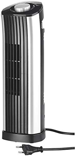 Sichler Haushaltsgeräte Ventilateur Colonne 24 W avec Oscillation 75° et 2 Niveaux de Vitesse