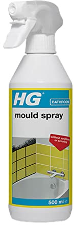 HG Mould Spray & Remover for Kitchen / Bathroom Tiles, Grout & Sealer 500ml (1 Spray)