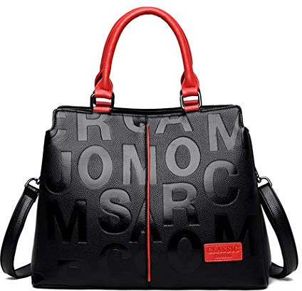 BUKESIYI Damen Tasche Umhängetasche Handtasche Frauen Klein Schultertasche Weekender Lack PU Leder DE77124