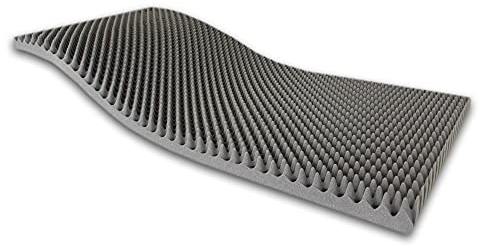 Dibapur Noppenschaumstoff 100 x 200 x 10 cm Akustikschaumstoff Schall Dämmung zur effektiven Akustik Dämmung