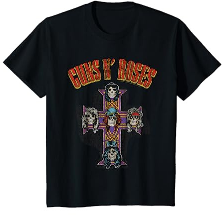 Niños Youth Guns N' Roses - Arco Cruzado Oficial Camiseta