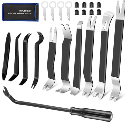 Hochferr Metall 24 Stycken Demontering Kit Bilverktyg Bilverktyg Borttagningsverktyg Installation Demonteringsverktyg Bil Radio Interiörpanel (Del 2)