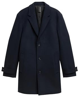 TOM TAILOR 1046987 Cappotto di Lana, 10668-Sky Captain Blue, M Uomo
