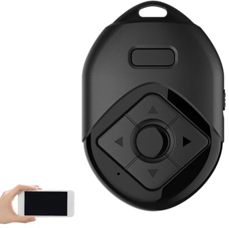 Pulsante di controllo remoto, scatto remoto per fotocamera wireless, telecomando video ricaricabile, e-reader per girare le pagine, scorrere verso l'alto e verso il basso, scattare foto o video da