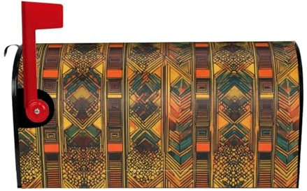 Native American Print Magnetic Mailbox Covers,Unique Outdoor Spring Decor For Standard Size Mailboxes