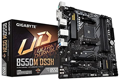 Carte mère mATX B550M AM4, Support pour processeurs AMD Ryzen, 4 Ports SATA III, 6 Ports USB, idéal pour PC Gaming et tâches Quotidiennes.