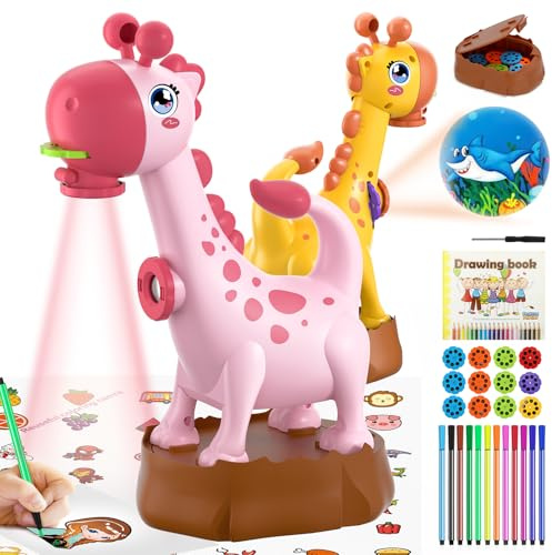 Projecteur de dessin CS COSDDI pour enfants, projecteur 2 en 1 pour la projection et le dessin avec 96 motifs, projecteur de peinture, cadeau pour enfants de 3, 4, 5, 6 et 7 ans, garçons et filles