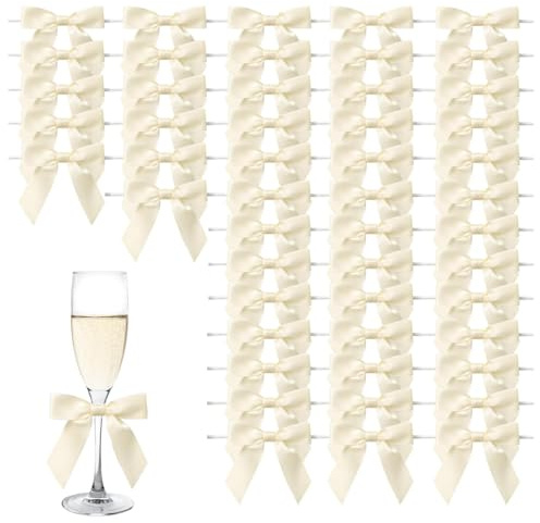 Artspherees Geschenkschleife Schleife Schultüte 50 Stück Zuckertüten Schleife Kleine Schleifen Geschenkschleifen Schleifen Deko für Hochzeit Geburtstag Party Weihnachten Kommunion