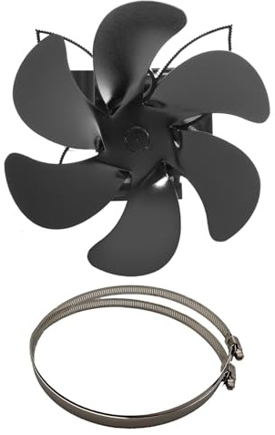 Ventilatori per – Ventilatori per forno di calore per un'efficiente distribuzione del calore | silenziosi bruciatori a legna ecologici | stufe a legna fan 6 Blade | per camini