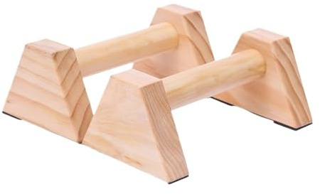 Poids Musculation 1 paire de barres doubles for pompes, gymnastique, callisthénie, poirier, en bois, outils fitness, équipement d'entraînement(30x11x14cm)