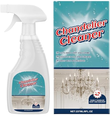 Rengöringsmedel För Kristallkronor,rengörande och glansig dimma utan ränder | 237 ml Kristallkronespray för smuts och damm - för Glas, Akryl, Bildskärm, Fönster, Badrum, Vardagsrum, Sovrum Ent