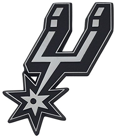 FANMATS 14893 San Antonio Spurs 3D Chrome Metal Auto Emblem