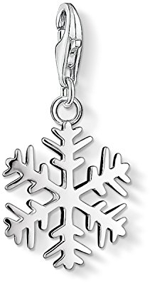 Thomas Sabo Damen Charm-Anhänger Schneeflocke Charm Club 925 Sterling Silber 0281-001-12