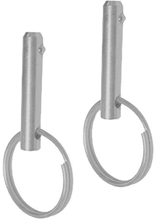 2 Stück Steckbolzen mit Kugelsicherung 5 mm Edelstahl A2 Klappbolzen Ringbolzen Klappsplint Klappstecker