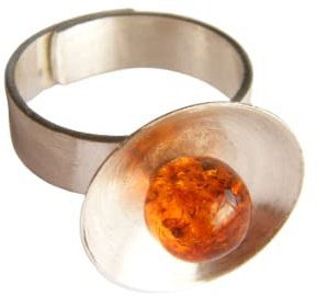 Ring Bernstein Silber 925 NEU UNIKAT