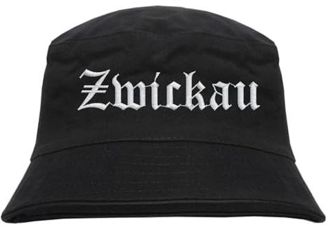 HB_Druck ZWICKAU Fischerhut - Bucket Hat - Bestickt - Schwarz L/XL