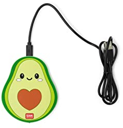 Legami Super Fast VWCHAR0001 - Cargador inalámbrico para Smartphone, Multicolor (Aguacate)