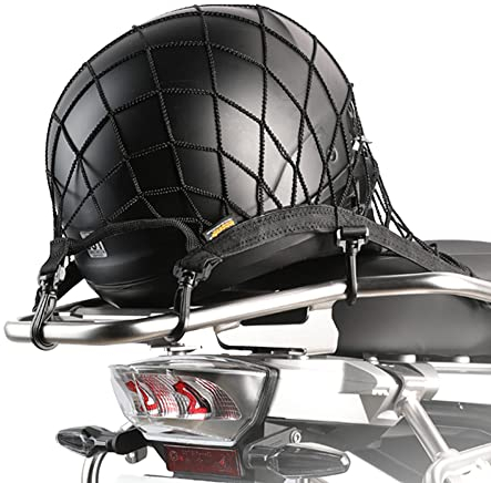 Rhinowalk Motorcycle Luggage Cargo Mesh Net Helmet Holder Elastic Rope with 8 Hooks Down Web Bungee Cord