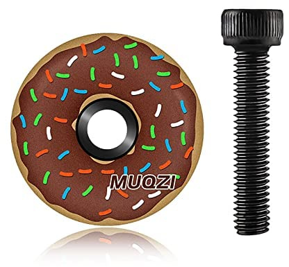 Sanmum 1 1/8 Inch Bicycle Headset Top Cap Cover with Aluminum Bolt | MTB Bike Headset Cover Stem