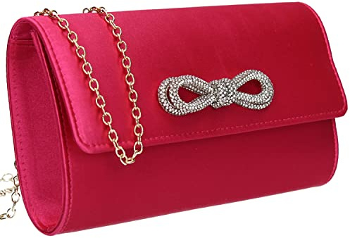 SwankySwans Damen Daphne Clutch Bag, fuchsia, One Size