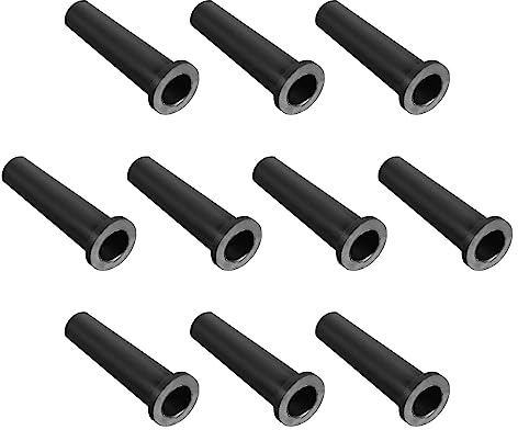 QUARKZMAN 7-4.5mm ID PVC Strain Cavo Manicotto 10pz Stivale Protezioni per Alimentazione Attrezzo, Flessibile, Cavo, Filo, Nero