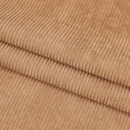 BENECREAT Kamelfarbener Cordstoff, 100x155 cm DIY Nähen Handwerk Materialien Cord Polsterstoff Zum Nähen Mantel Hemd Kleid Hosen Kostüm Sofa DIY