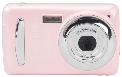 Digitalkamera, Tragbare 2,4 Zoll Kamera, 16 facher Digitalzoom, 1080P, 16 MP, Autofokus, Mehrachsenstabilisierung, Digitalkamera für Fotografie, Video