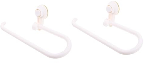 Ciieeo 2stücke Saug-handtuchhalter Für Badezimmer Punch Langlebiger Saugnapf- Für Handtücher Und Toilettenpapier Vielseitig Einsetzbar Und Platzsparend