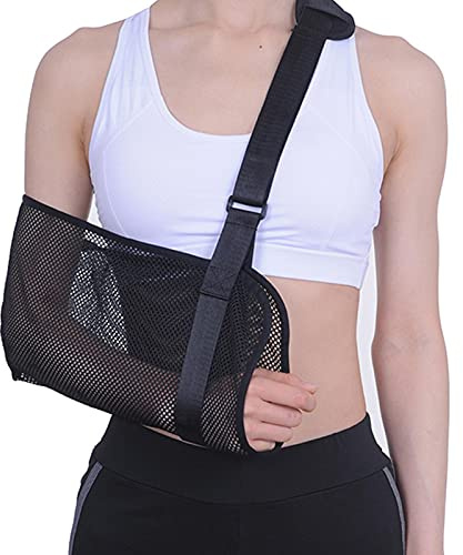 Écharpe De Bras, Réglable D'épaule Attelle D'immobilisation Coiffe Des Rotateurs Léger, Bandoulière De L'antidémarrage Pour Bras, Echarpe D'Immobilisation Du Bras Filet Pour Bras, Coudes, Poignets