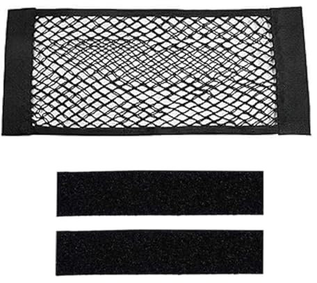 EYVRPAU Rete per Bagagliaio Auto con Velcro - Resistente Rete di Stoccaggio per Auto/SUV (60X25 cm)