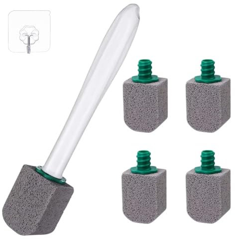 Hazrcvr 5 Stück Cleaning Block WC, Toilette-Reinigungsstein mit Griff, Bimsstein Toilettenreiniger, Bimsstein WC, Pumice Stone Toilet, Bimsstein Reinigungsstein, Bimsstein Toilette für Bad, Toilette