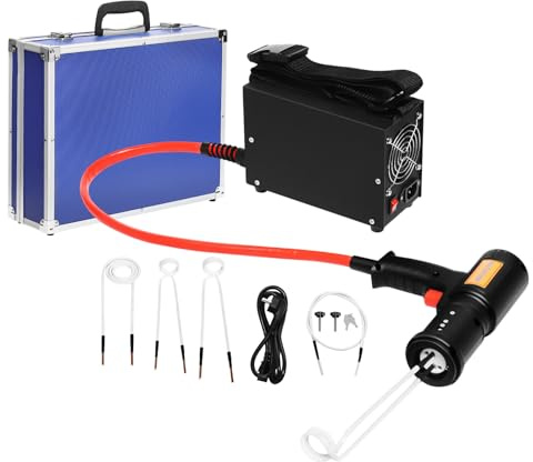 Induktionsvärmare bil, 1,5 KW magnetisk induktionsvärmare med 4 värmespolar, induktionsanordning bil för borttagning av bultar och muttrar, 30–60 kHz induktion bilverktyg, induktionsvärmare