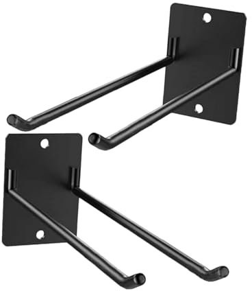 GAROZATION 2 Stück Wandbesenhalter Aus Eisen Gartengeräte Organizer Für Garage Und Garten Platzsparend Robust Vielseitig Für Besen Rechen Mop Und Schläuche