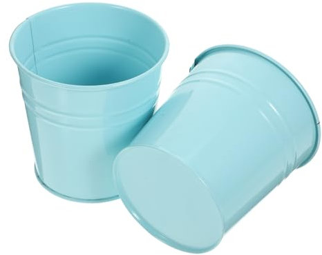 ibasenice 2pezzi per in Metallo Moderno Piccolo per Piante da Contenitore per Adatto per Giardino Patio e Ufficio