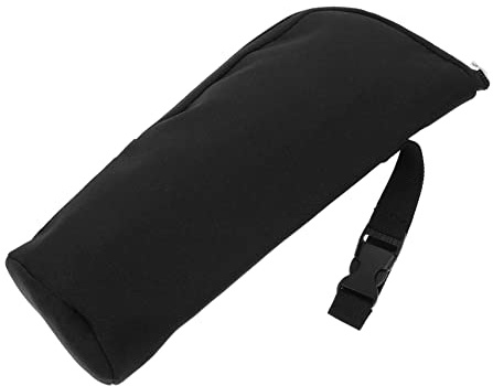 Kisangel Isolierflaschentasche Schwarz zum Einhängen Am Kinderwagen Zufällige Farbe aus Polyester mit Praktischem Handriemen Doppellagiger Kühltasche für Muttermilch und Babyflaschen
