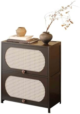 RUNZE765Z Sideboard Small Corner Sideboard/bookshelf Floor-standing Storage Unit for Living Room with Drawers 60cm Kitchen Cabinet