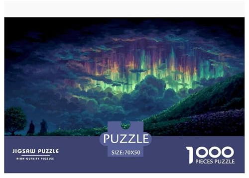 Forêt enchantée Puzzles 1000 Pièces Jeu De Défi Jouet Adultes Et Enfants Jeu De Puzzle Plaisir De Famille Jeu Éducatif Cadeau Décoration Maison 70x50cm/1000pcs