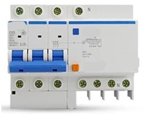 Disjoncteur différentiel triphasé + neutre (3P+N) NXBLE-63 10-63A(10A)