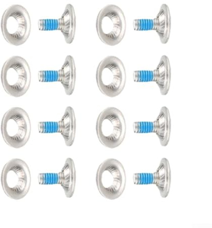 Tornillos de fijación de snowboard de acero inoxidable 304, pernos de fijación de esquí M6 x 17 mm con arandelas para la mayoría de fijaciones, 8 juegos