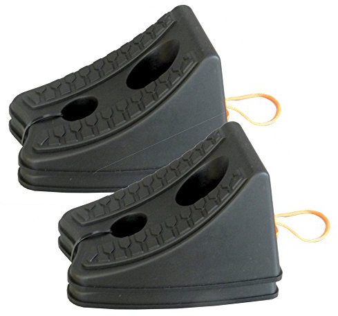 Cuña para rueda para coche, caravana, autocaravana, furgoneta o camión (lote de 2)